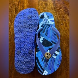 Tory Burch, flip flops.